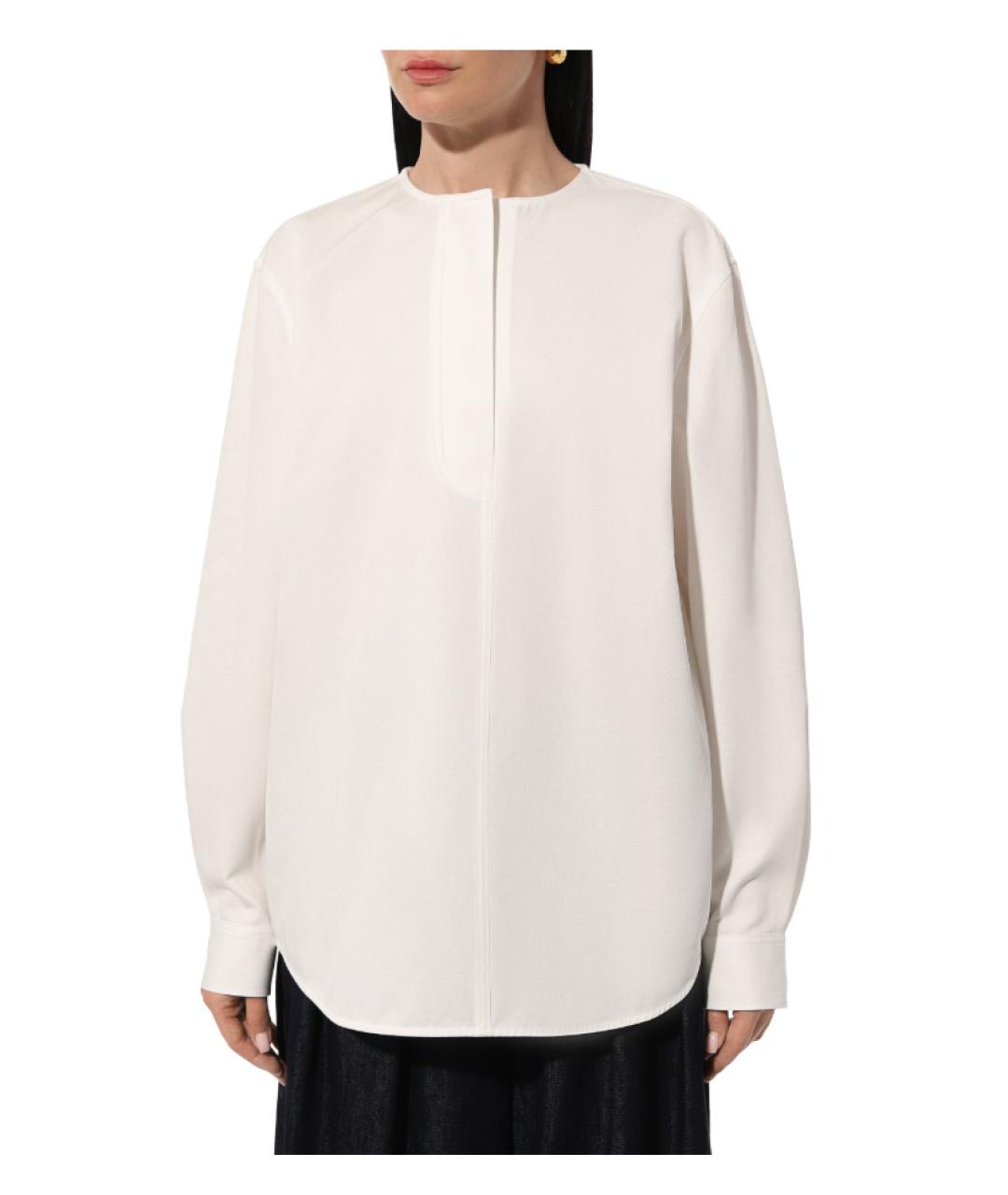 TOTEME Белая хлопковая блузы, фото 2