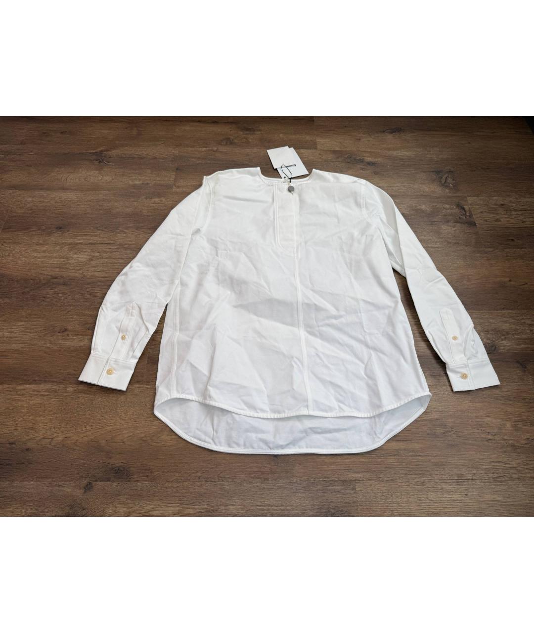 TOTEME Белая хлопковая блузы, фото 6