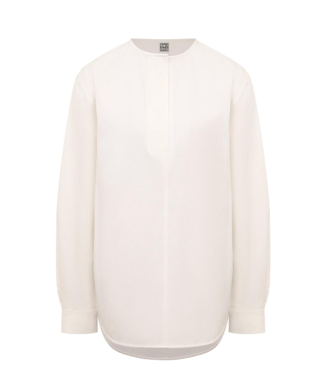 TOTEME Белая хлопковая блузы, фото 10