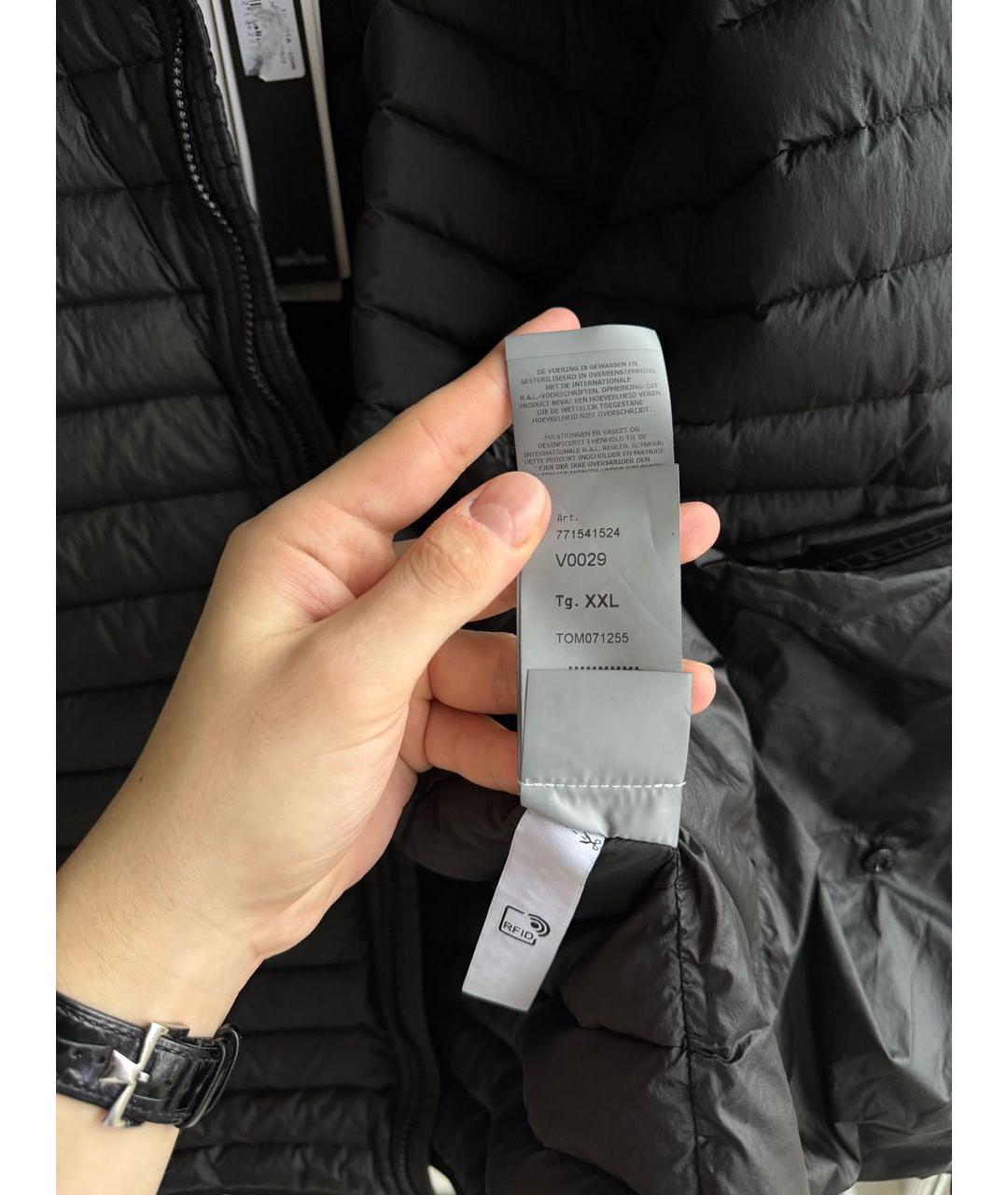 STONE ISLAND Черный пуховик, фото 7