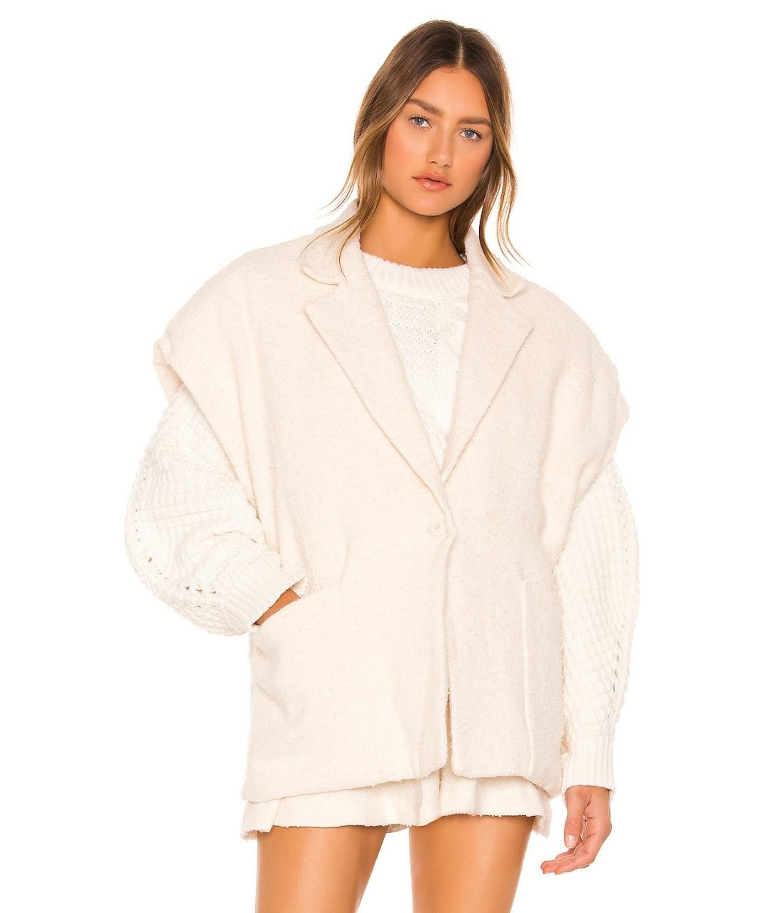 IRO Белый хлопковый жилет, фото 10