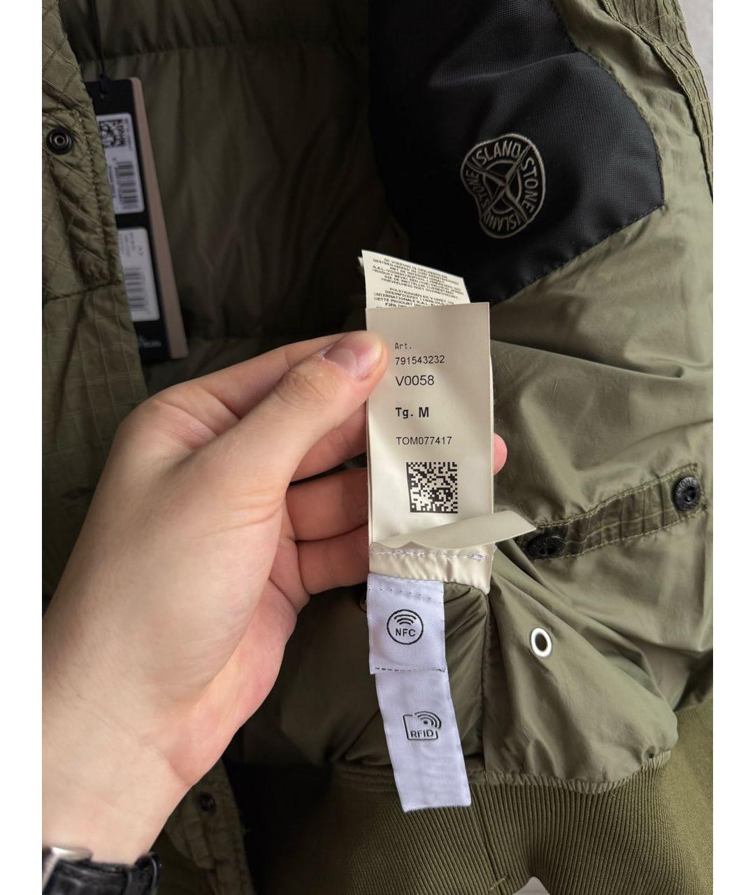 STONE ISLAND Хаки пуховик, фото 7