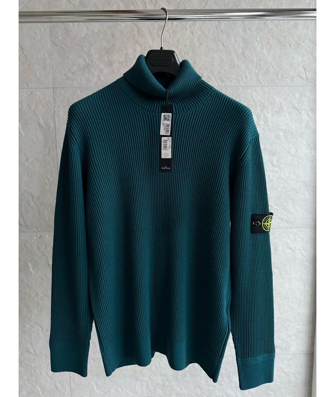 STONE ISLAND Зеленая водолазка, фото 2