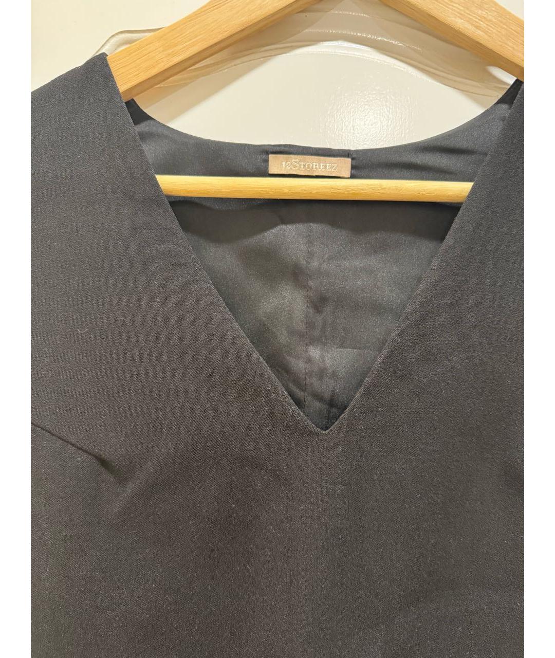 12 STOREEZ Черная блузы, фото 5