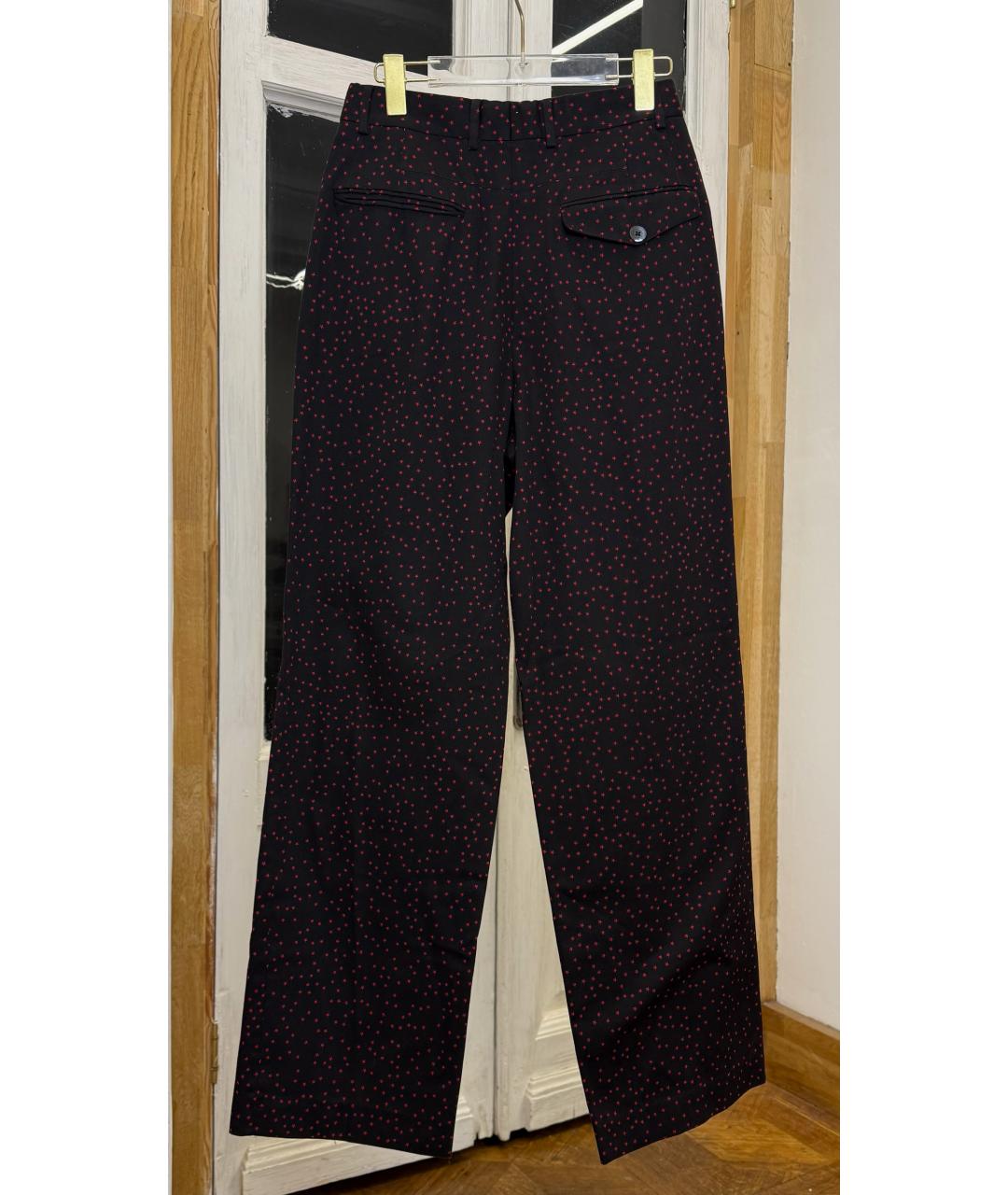 DRIES VAN NOTEN Черные хлопковые брюки широкие, фото 2