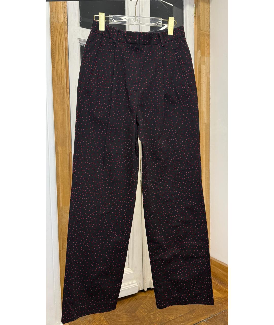 DRIES VAN NOTEN Черные хлопковые брюки широкие, фото 6