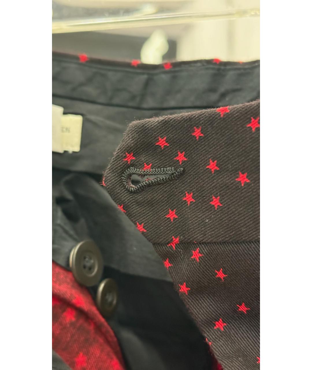 DRIES VAN NOTEN Черные хлопковые брюки широкие, фото 4