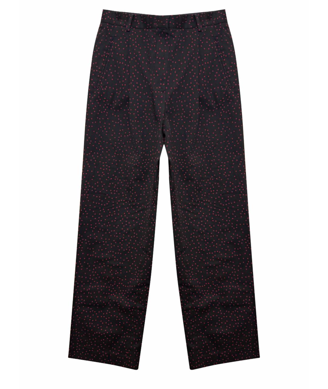 DRIES VAN NOTEN Черные хлопковые брюки широкие, фото 1