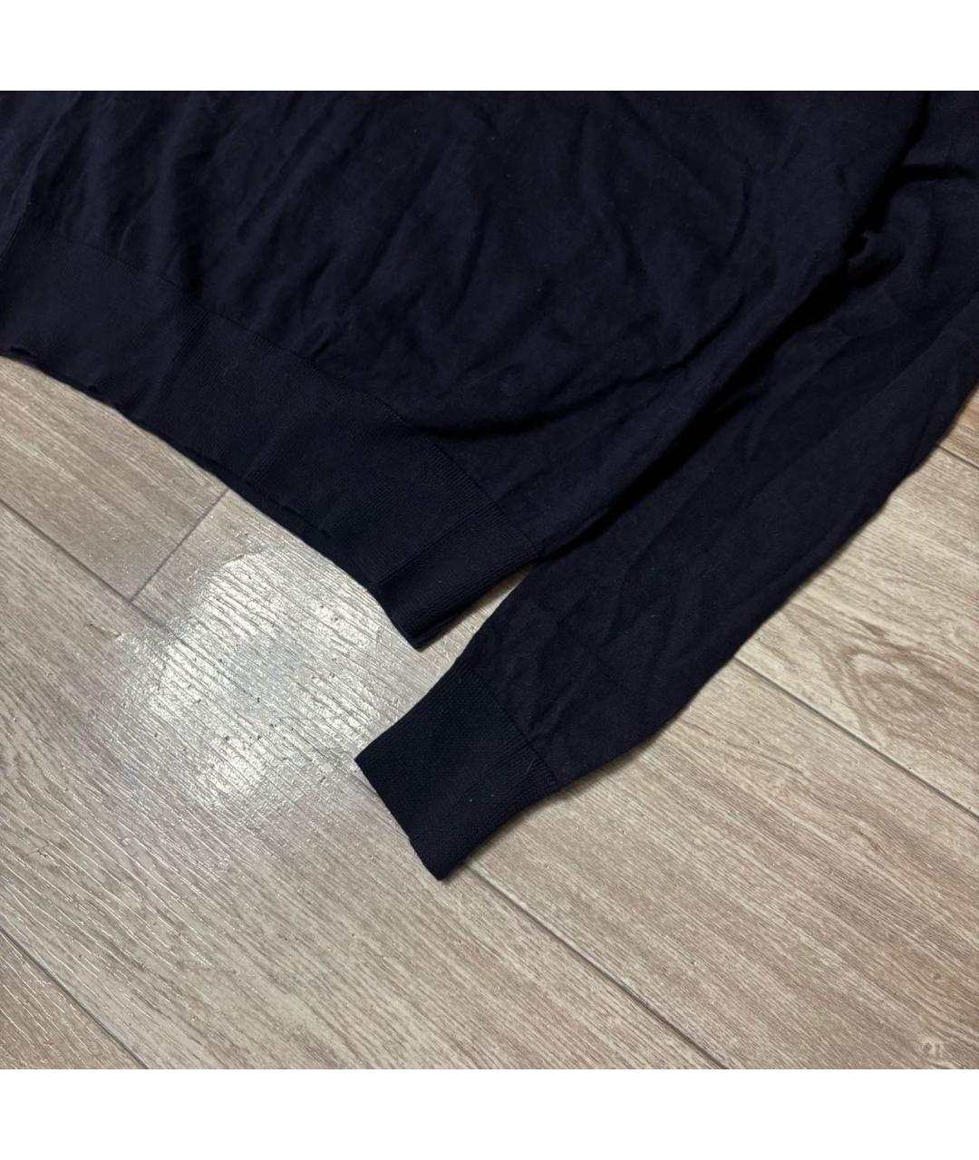 POLO RALPH LAUREN Темно-синий шерстяной джемпер / свитер, фото 3