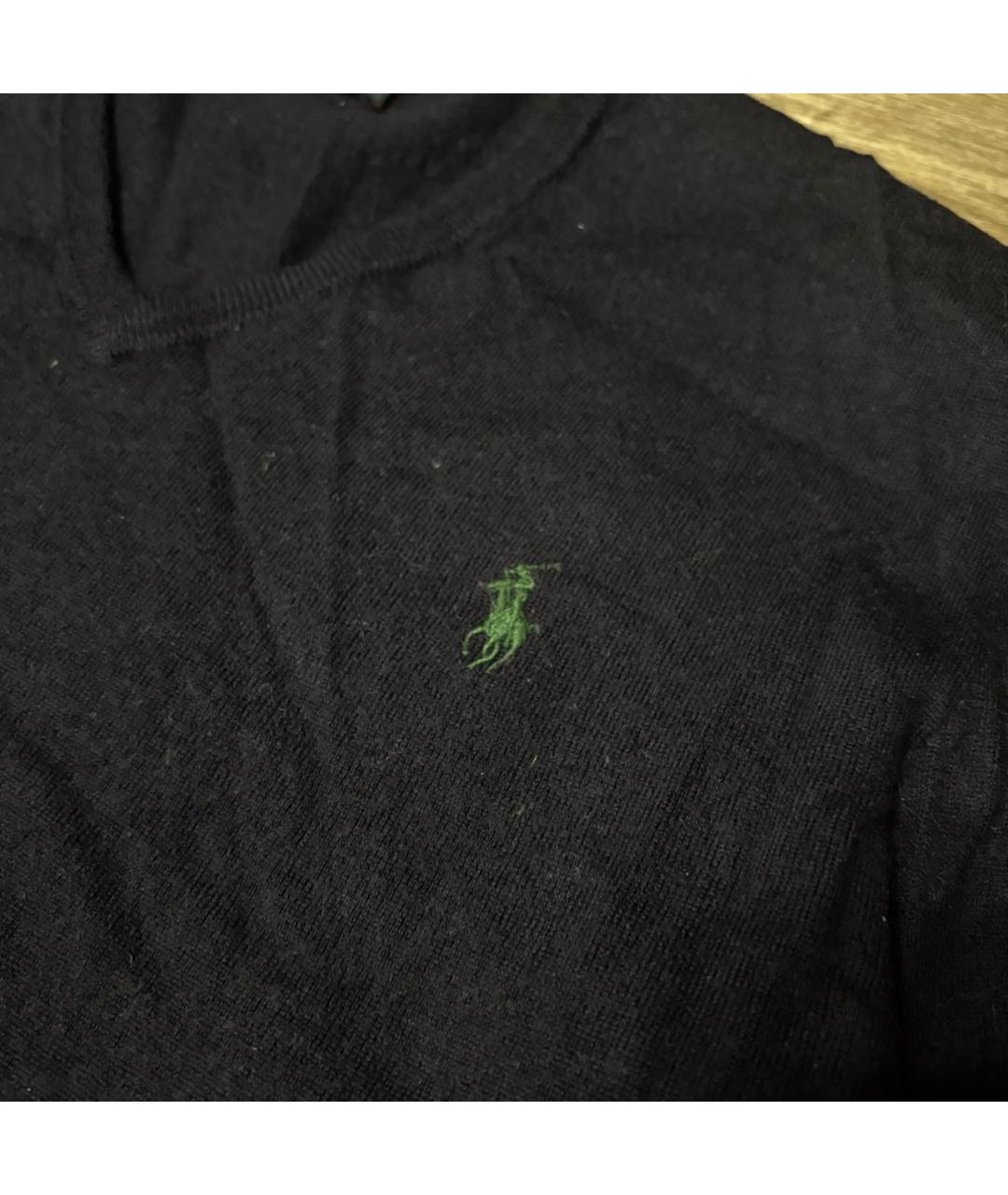 POLO RALPH LAUREN Темно-синий шерстяной джемпер / свитер, фото 4