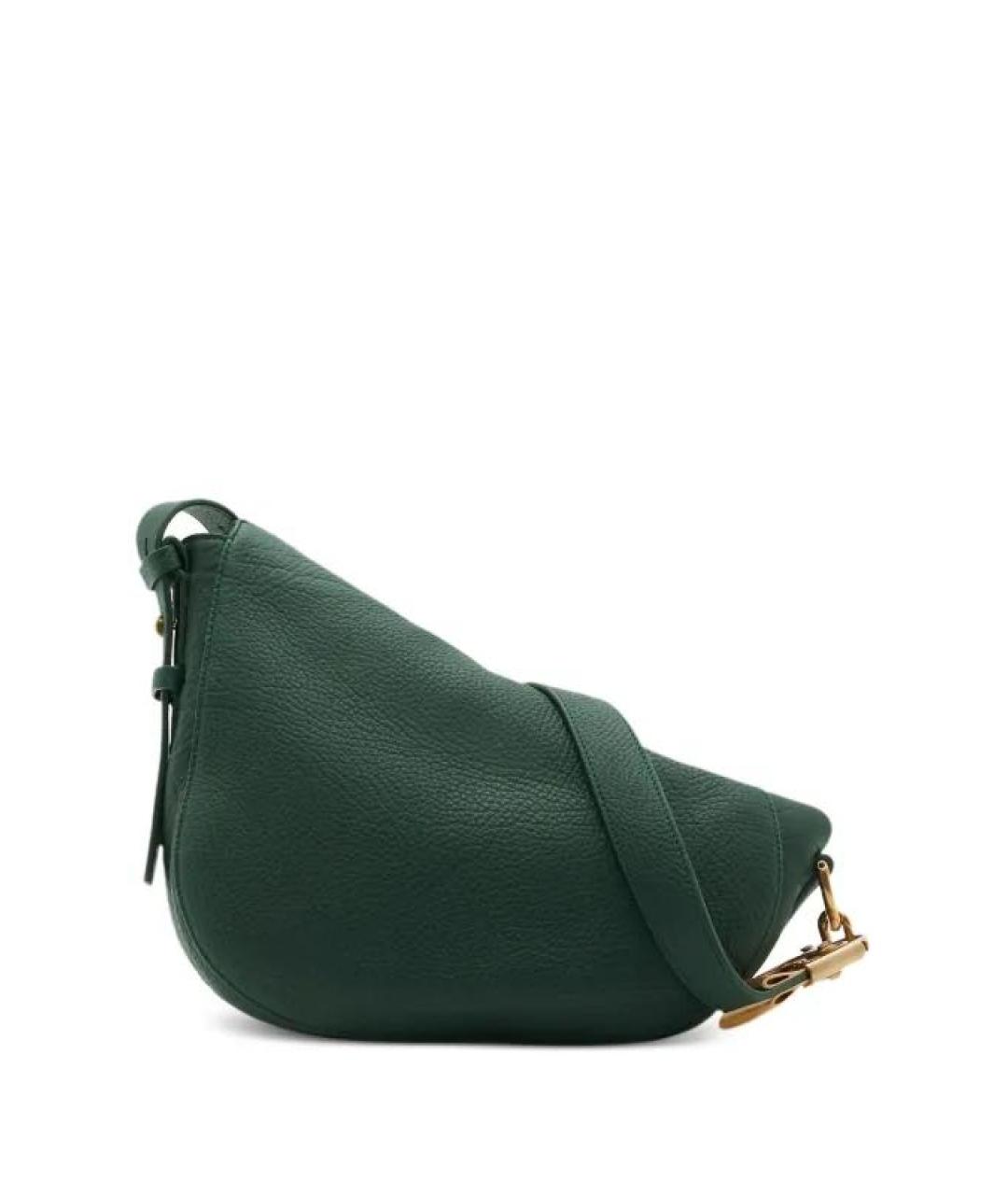 BURBERRY Зеленая кожаная сумка через плечо, фото 3