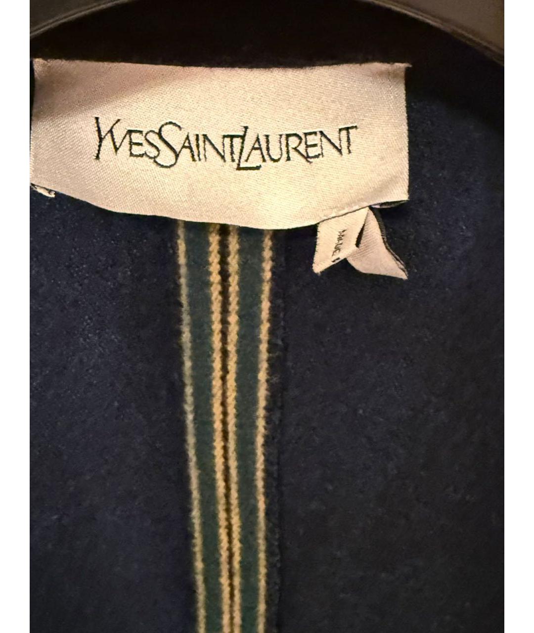 SAINT LAURENT Черный шерстяной жакет/пиджак, фото 3