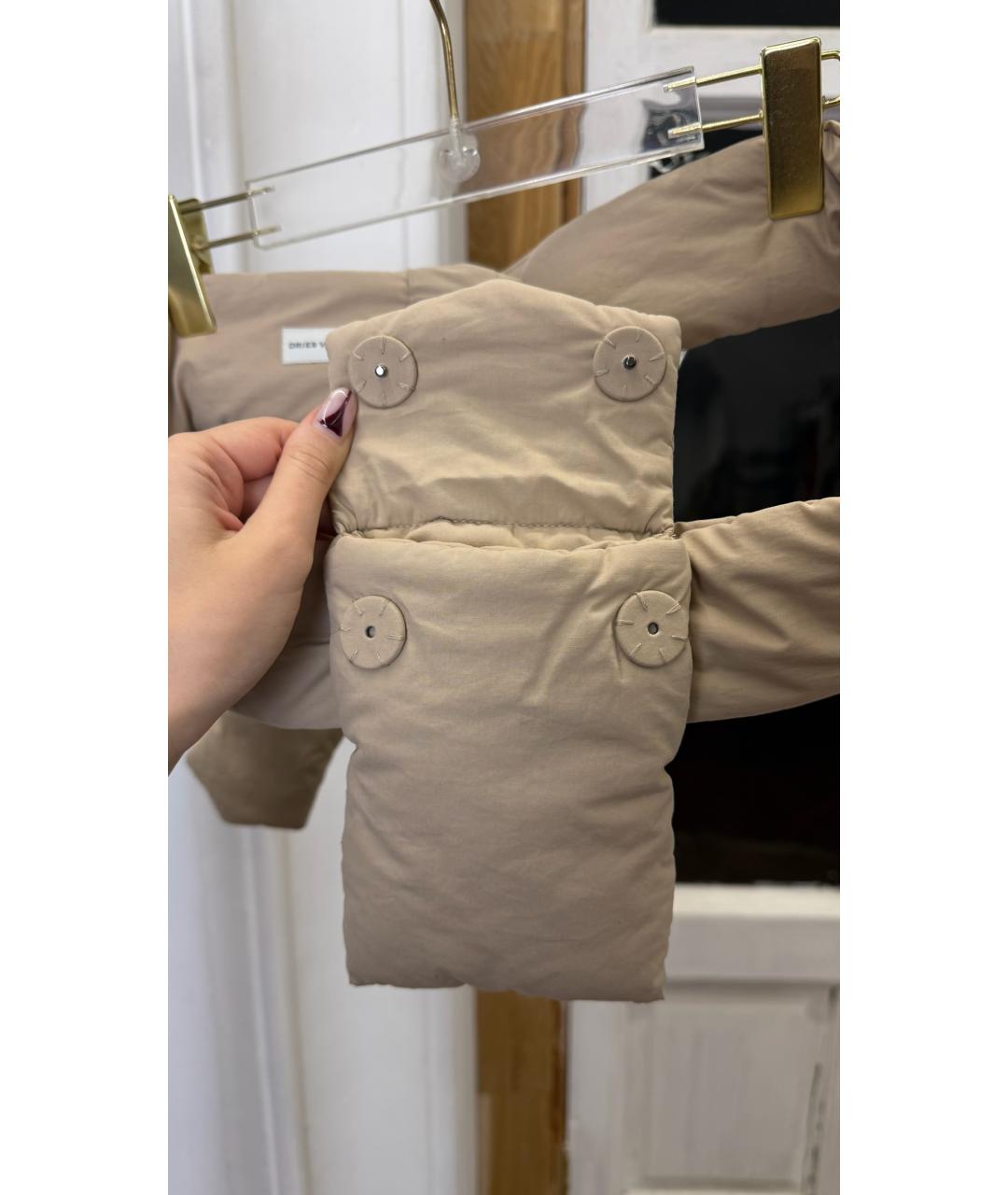 DRIES VAN NOTEN Бежевая хлопковая поясная сумка, фото 4