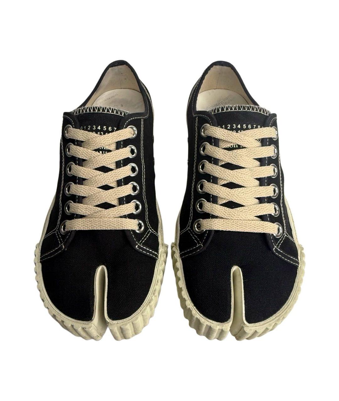 MAISON MARGIELA Черные текстильные кеды, фото 3