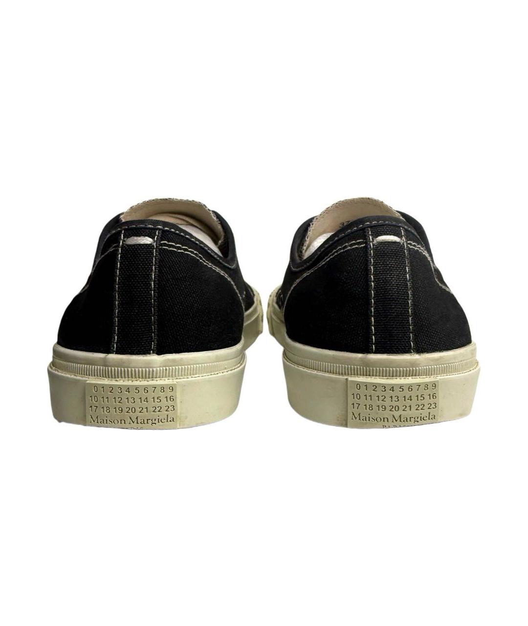 MAISON MARGIELA Черные текстильные кеды, фото 8