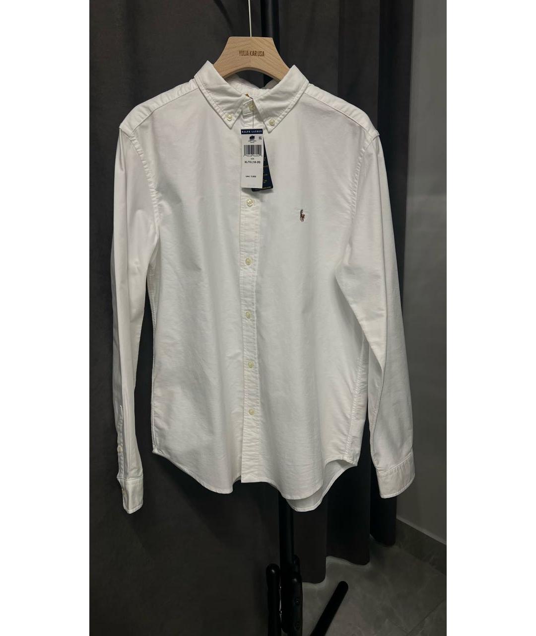 POLO RALPH LAUREN Белая хлопковая рубашка, фото 6
