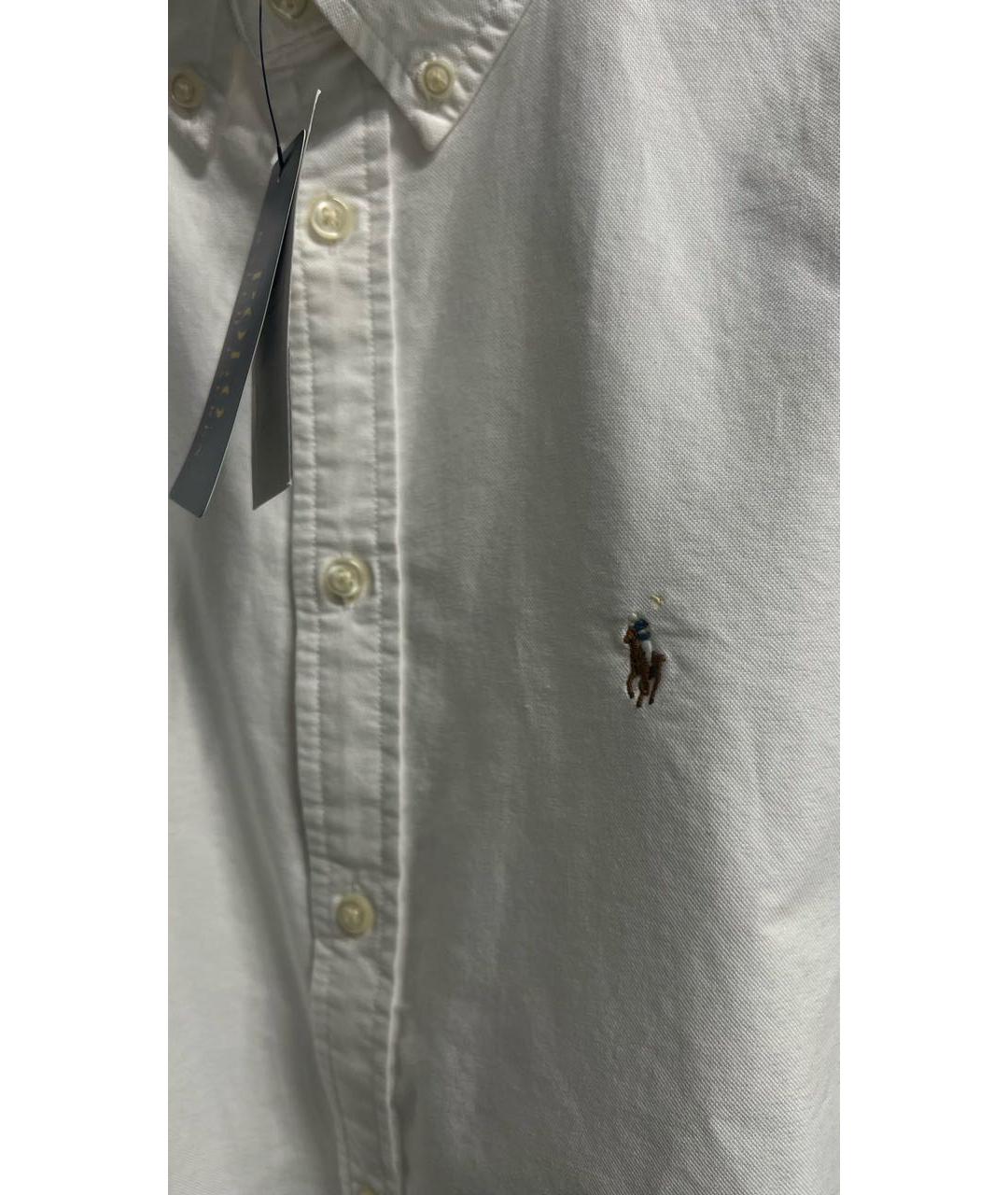 POLO RALPH LAUREN Белая хлопковая рубашка, фото 4
