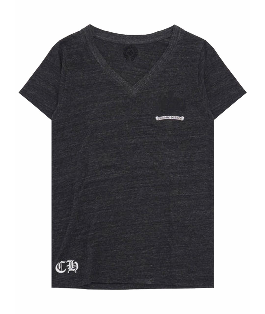 CHROME HEARTS Черная хлопковая футболка, фото 1