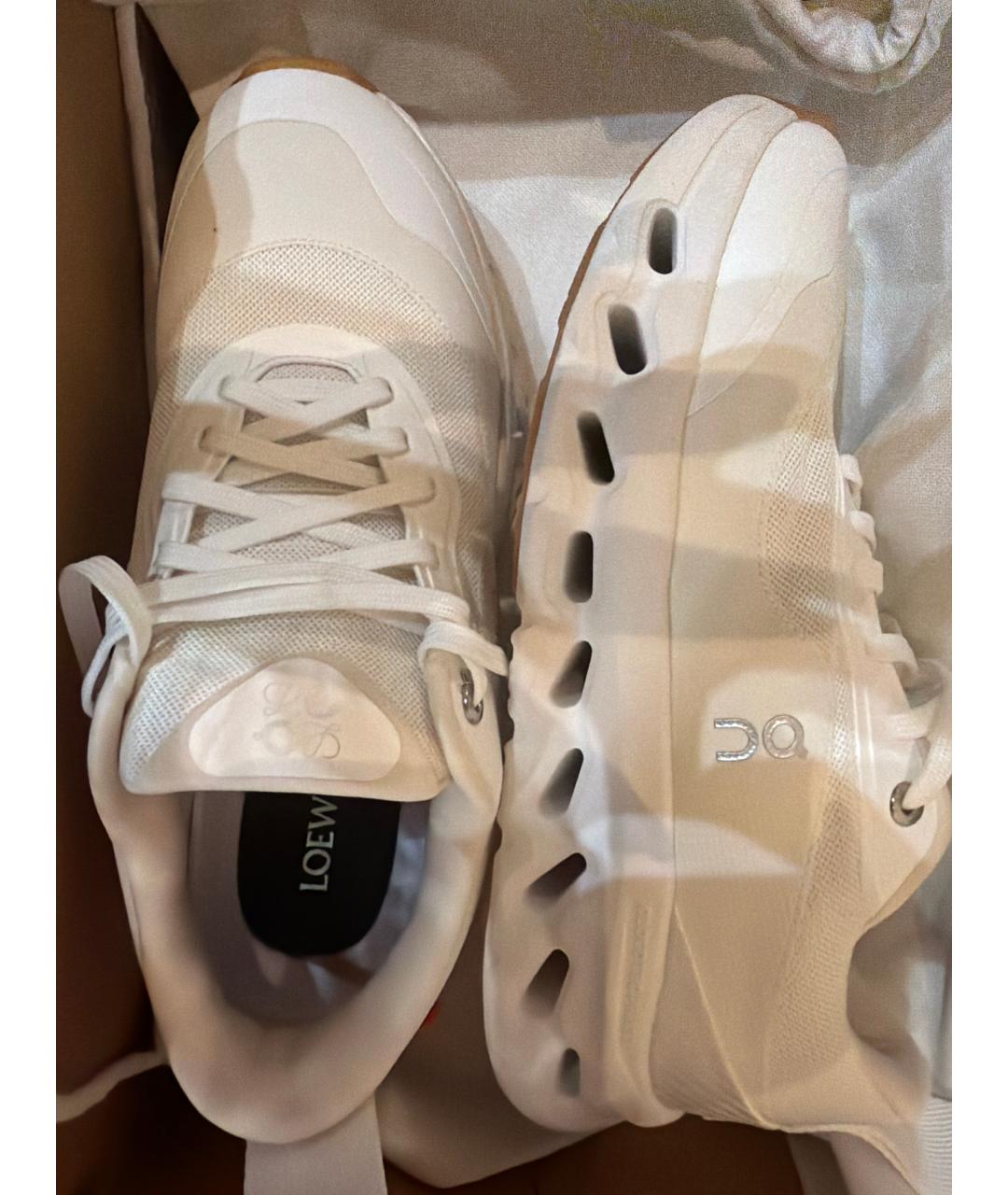 LOEWE Белые текстильные кроссовки, фото 3