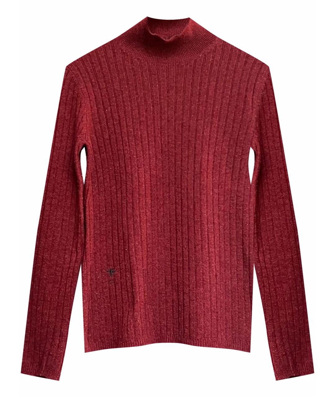 CHRISTIAN DIOR Бордовая кашемировая водолазка, фото 1