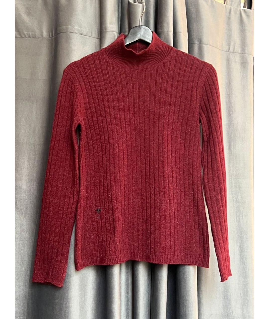 CHRISTIAN DIOR Бордовая кашемировая водолазка, фото 3