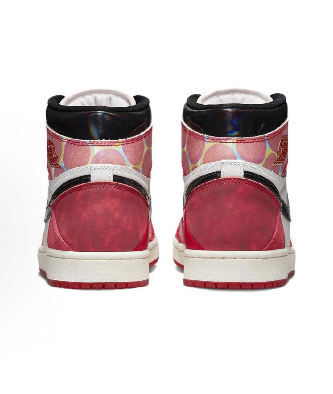JORDAN Красные высокие кроссовки / кеды, фото 4