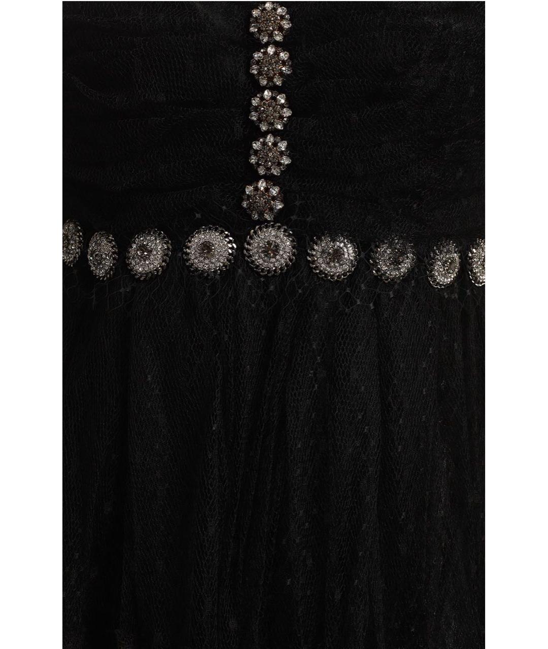 DOLCE&GABBANA Черное кружевное вечернее платье, фото 4