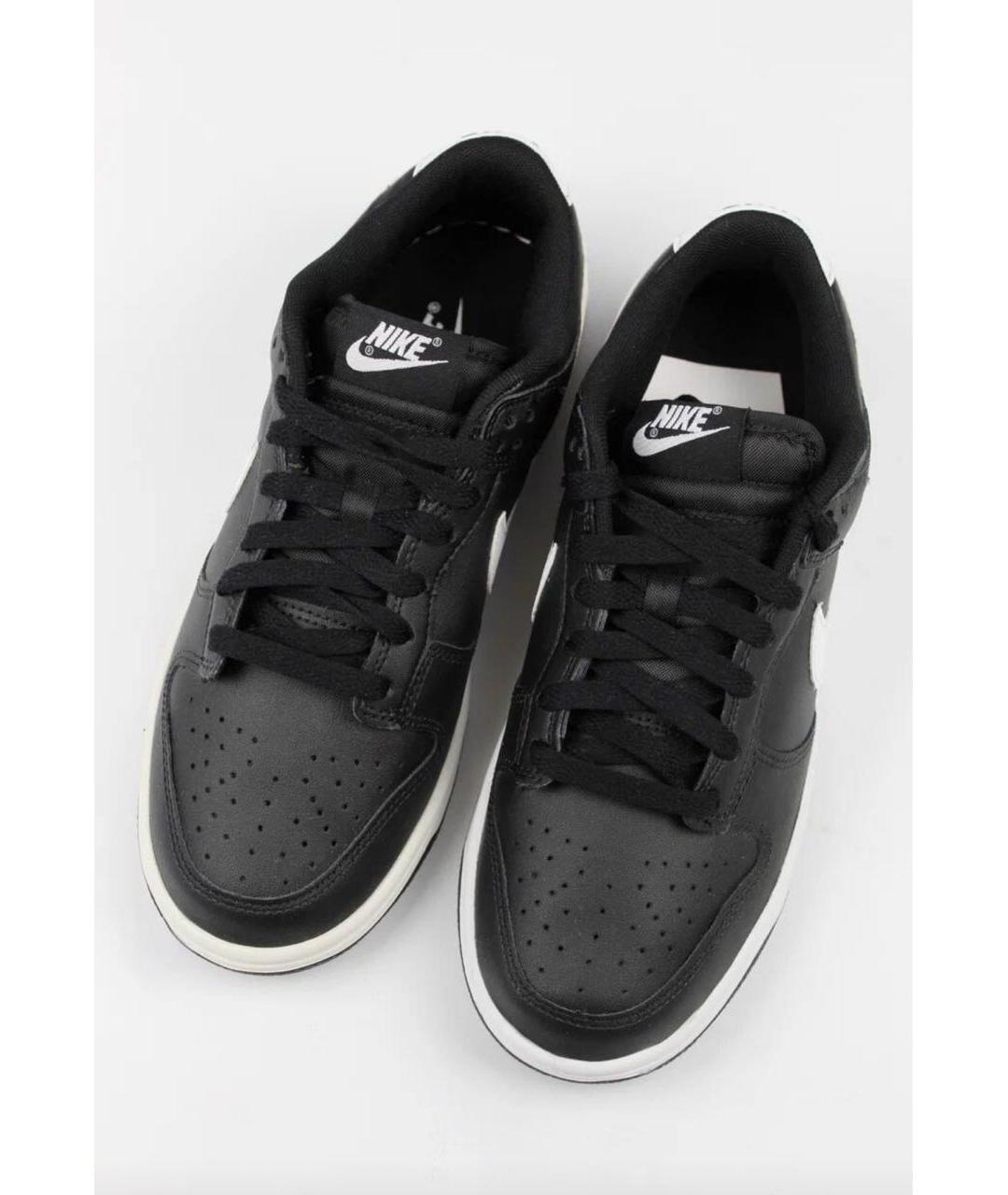 NIKE Черные кожаные кроссовки, фото 3