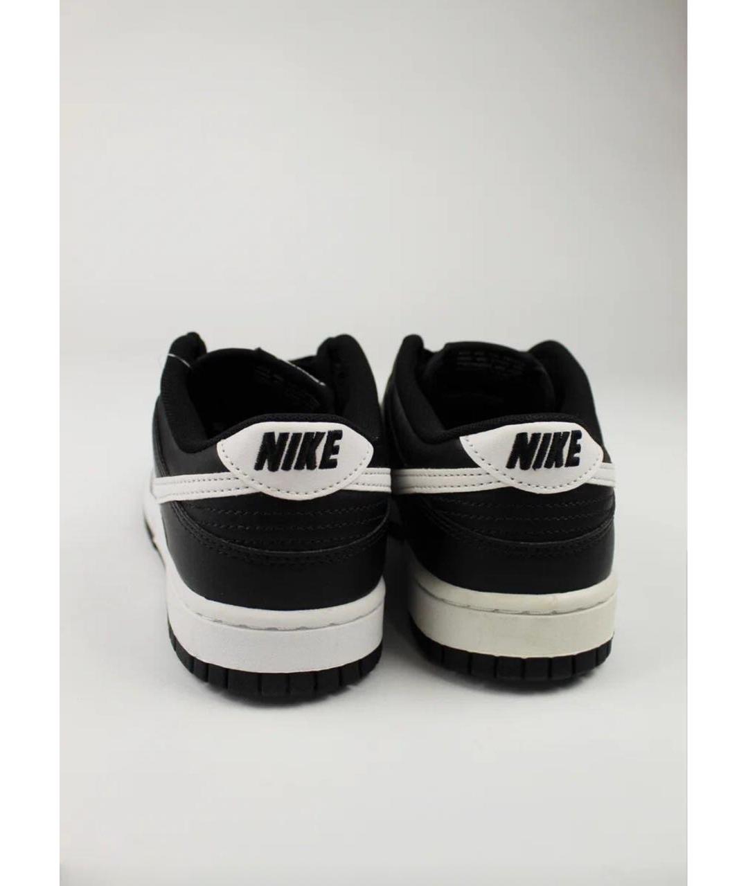 NIKE Черные кожаные кроссовки, фото 4