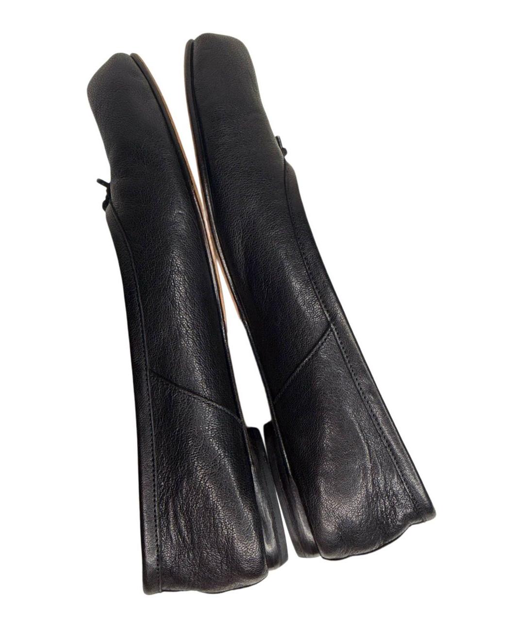 MAISON MARGIELA Черные кожаные балетки, фото 7