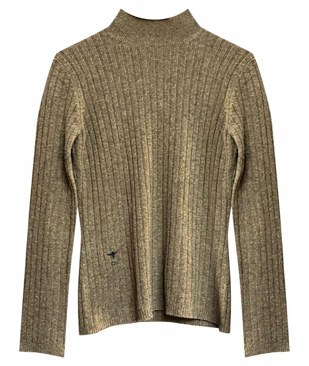 CHRISTIAN DIOR Золотая кашемировая водолазка, фото 1