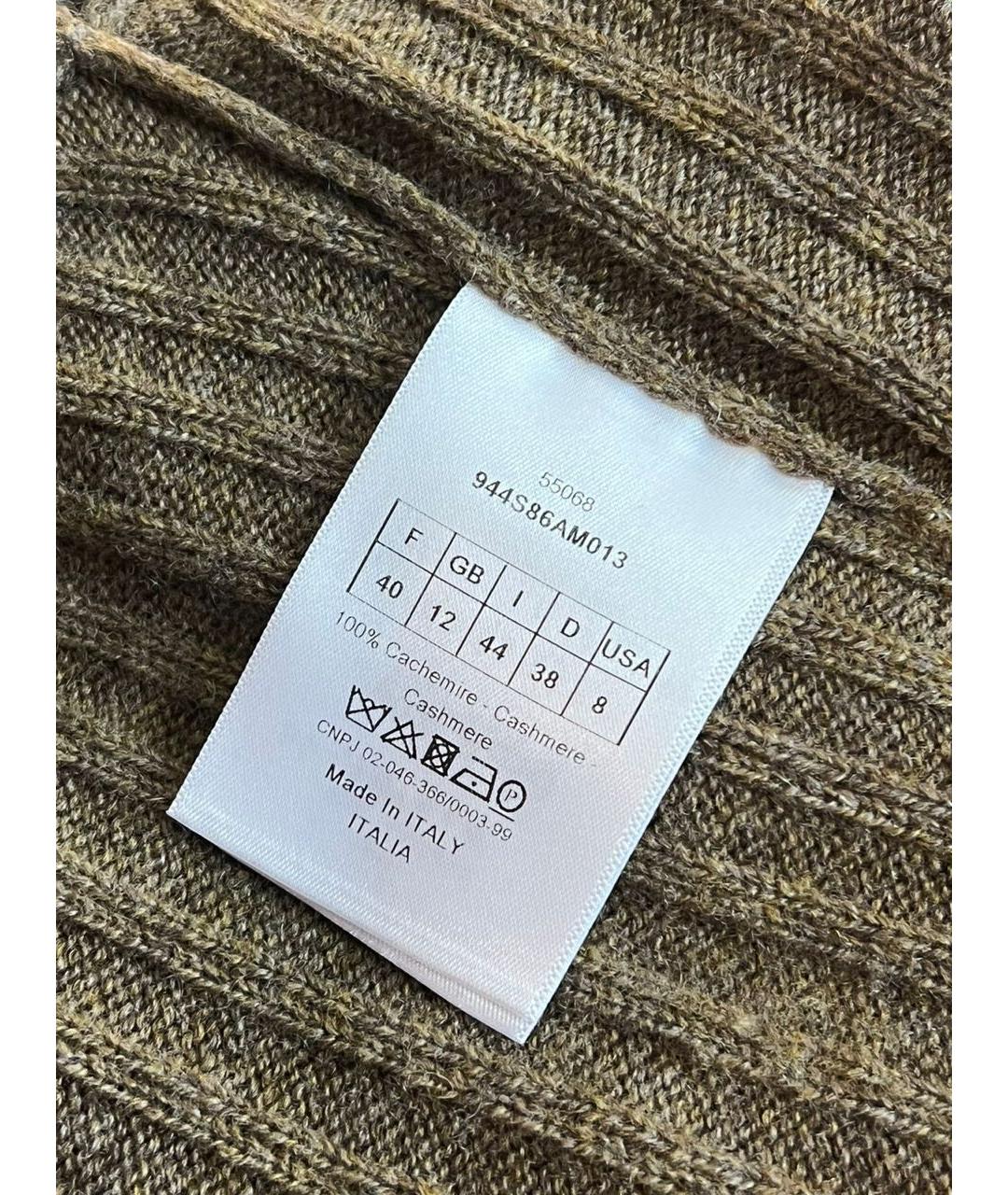 CHRISTIAN DIOR Золотая кашемировая водолазка, фото 2