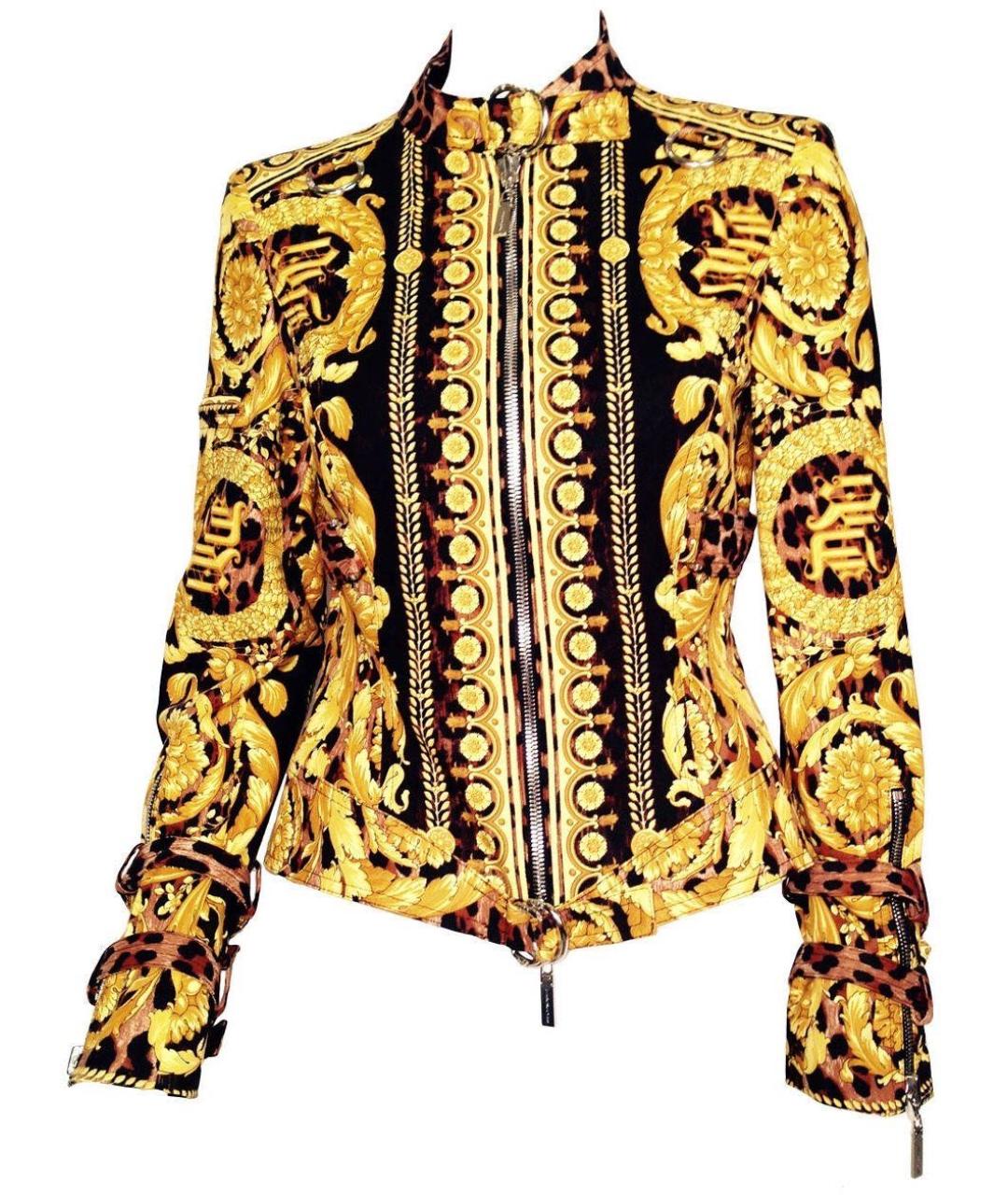 VERSACE Желтая хлопковая куртка, фото 1