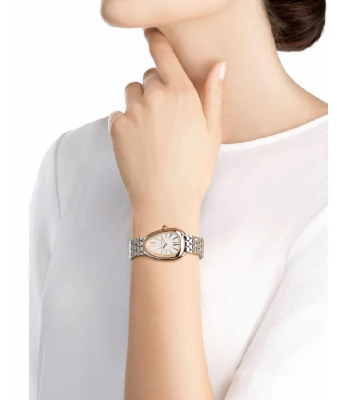 BVLGARI Серебряные металлические часы, фото 3