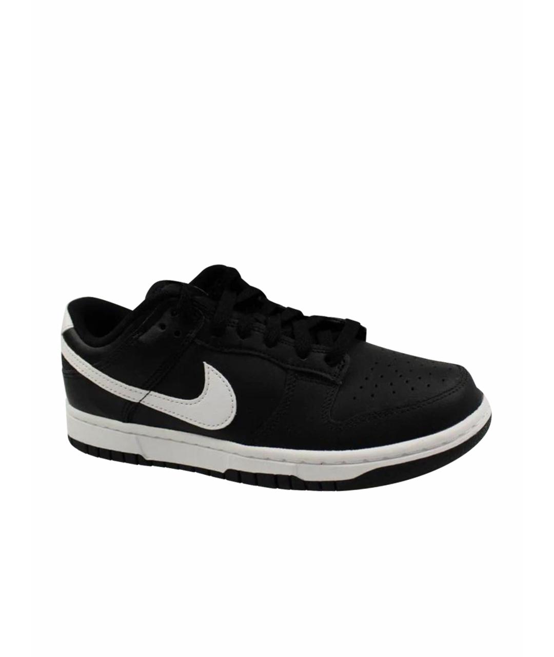 NIKE Черные кожаные кроссовки, фото 1