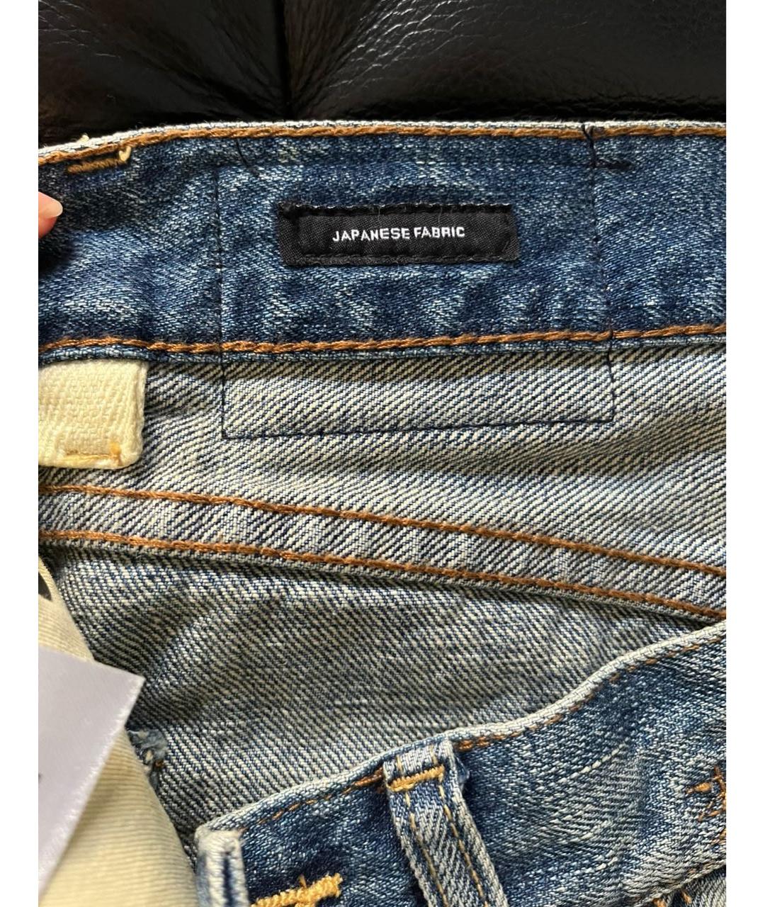 R13 Голубая деним юбка миди, фото 6