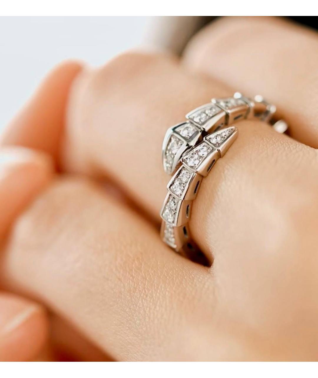 BVLGARI Белое кольцо из белого золота, фото 3