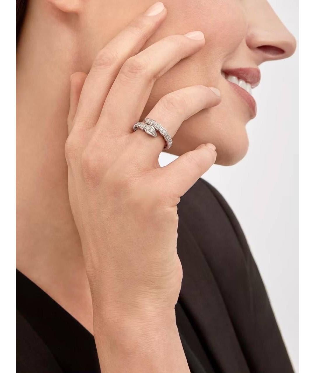 BVLGARI Белое кольцо из белого золота, фото 4