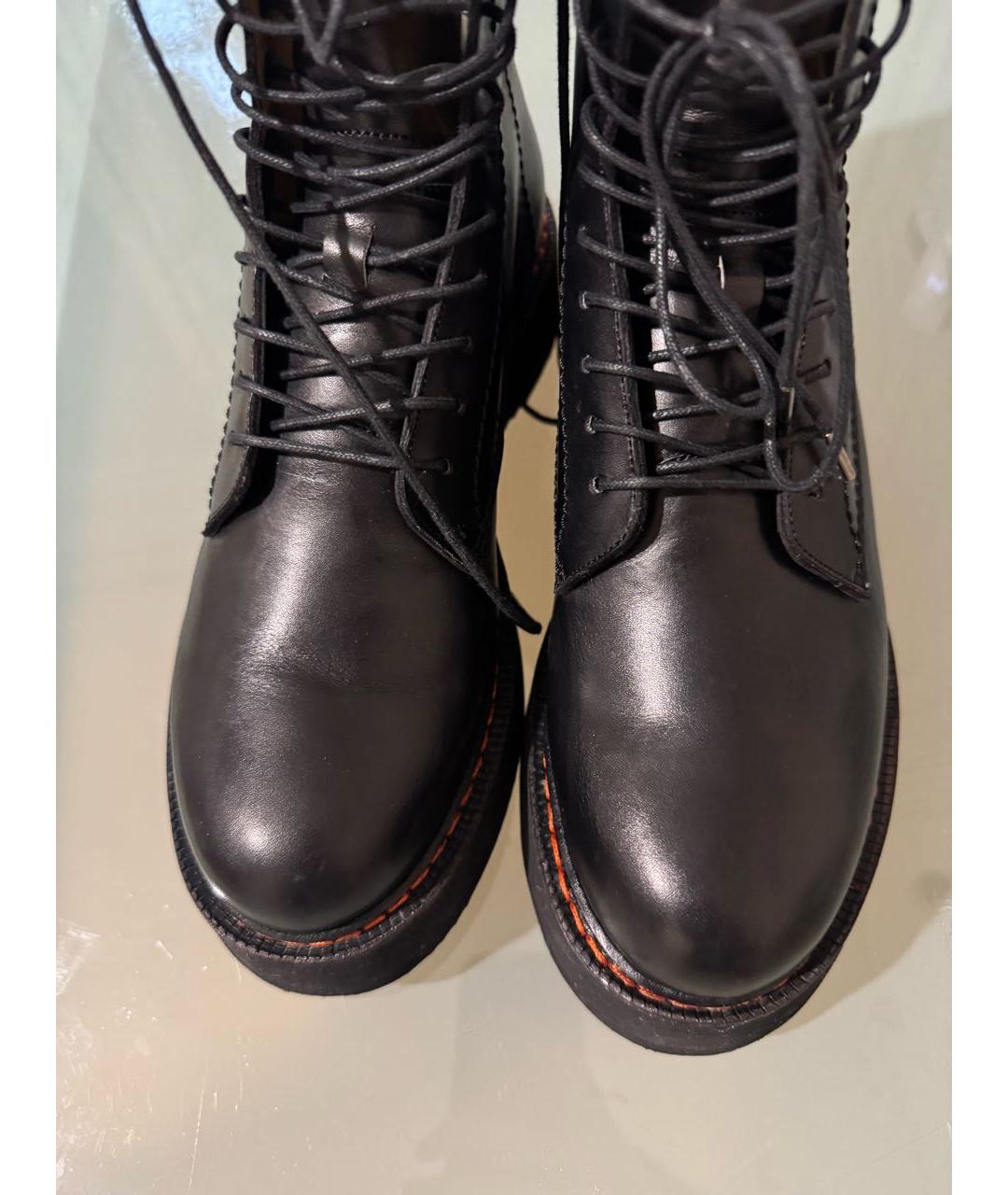 R13 Черные кожаные ботинки, фото 3