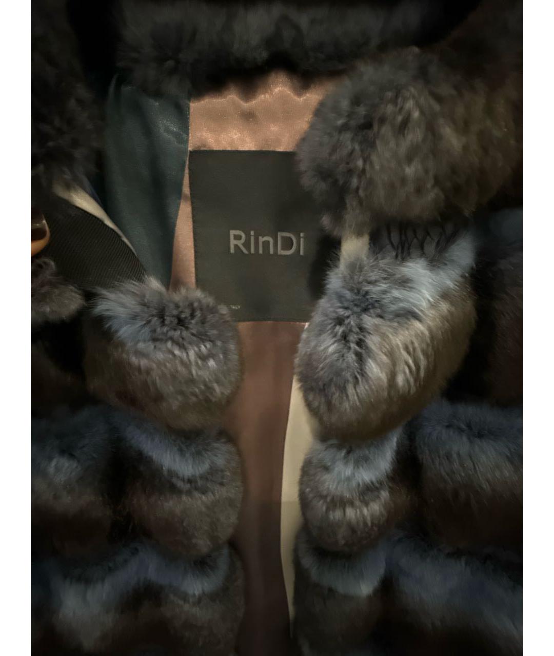 RINDI Синий меховой жилет, фото 3