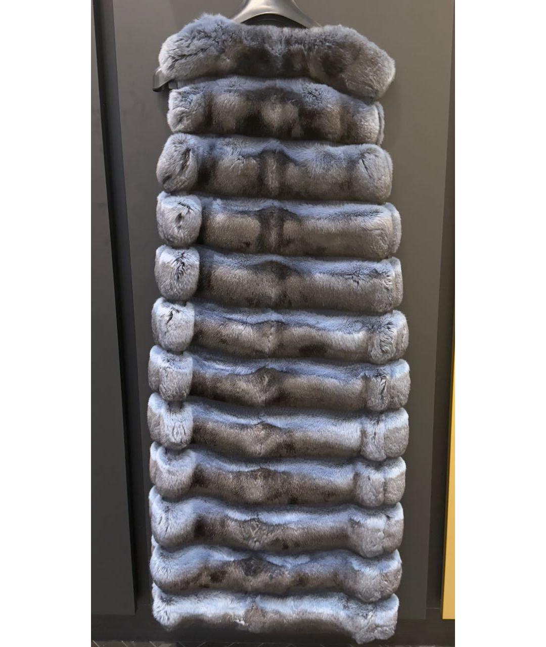 RINDI Синий меховой жилет, фото 2