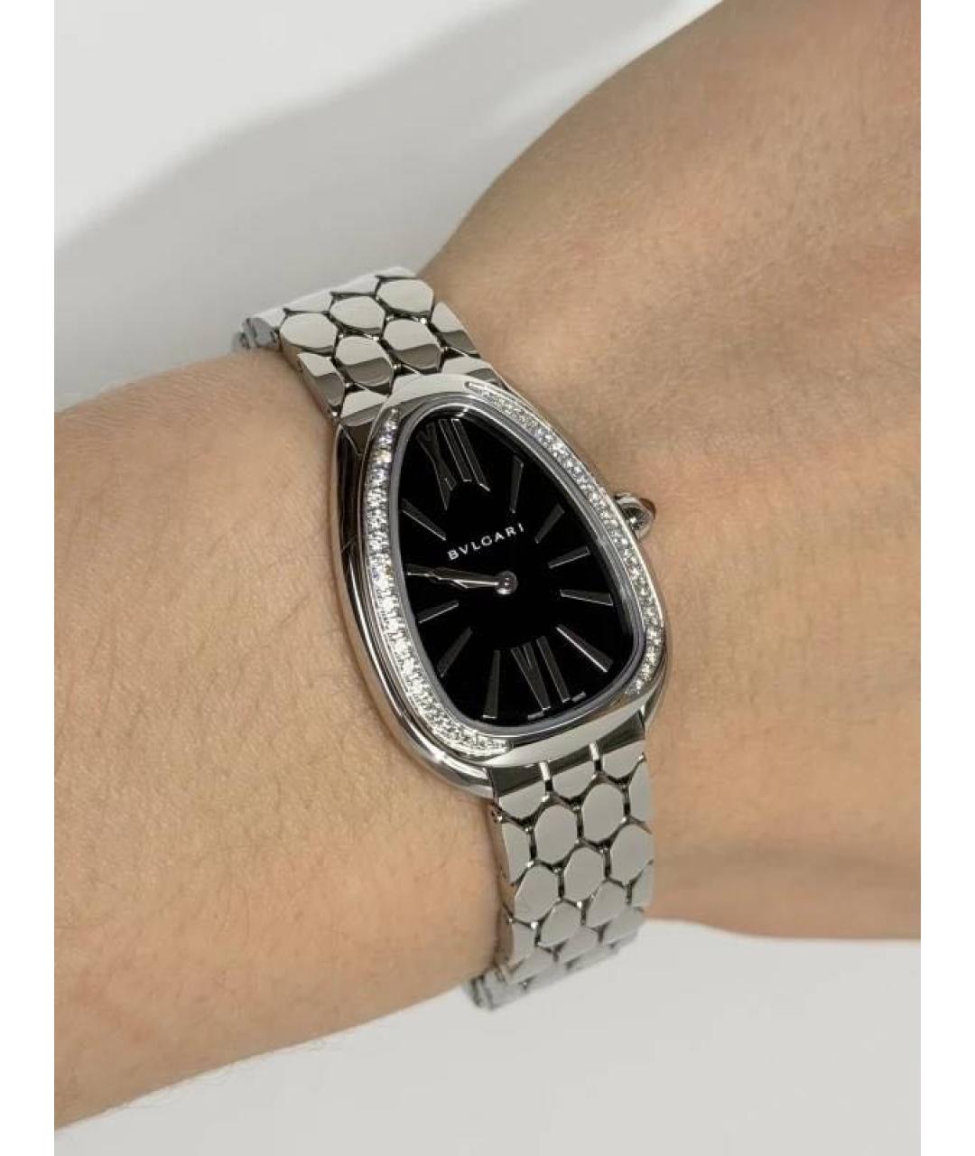 BVLGARI Серебряные металлические часы, фото 3