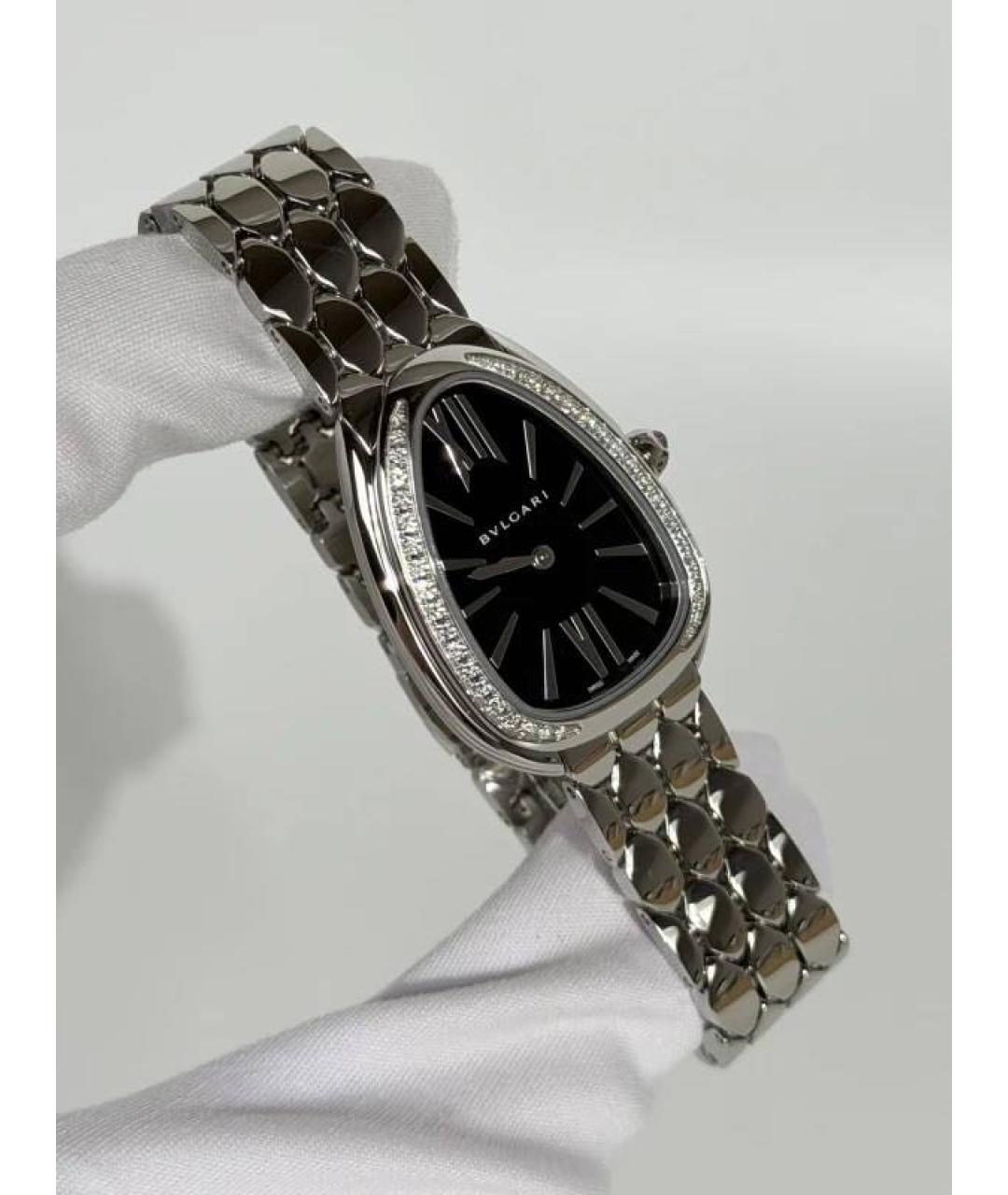 BVLGARI Серебряные металлические часы, фото 4