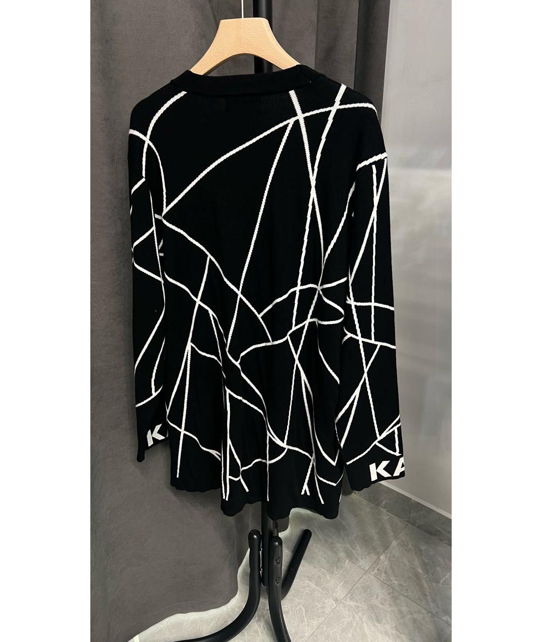 KARL LAGERFELD Черный вискозный кардиган, фото 2