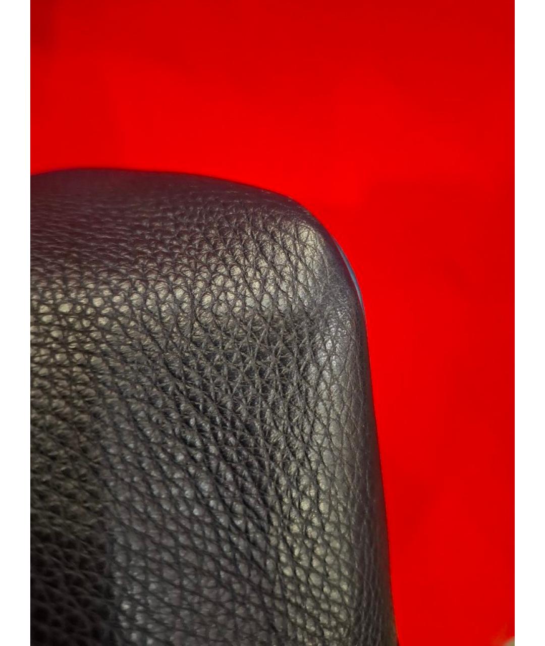 'S MAX MARA Темно-синяя кожаная сумка с короткими ручками, фото 7