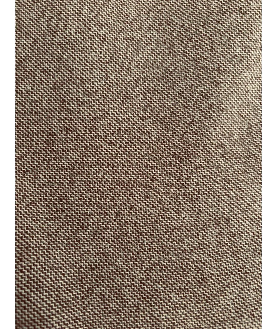 CHRISTIAN DIOR Коричневая кашемировая юбка миди, фото 3