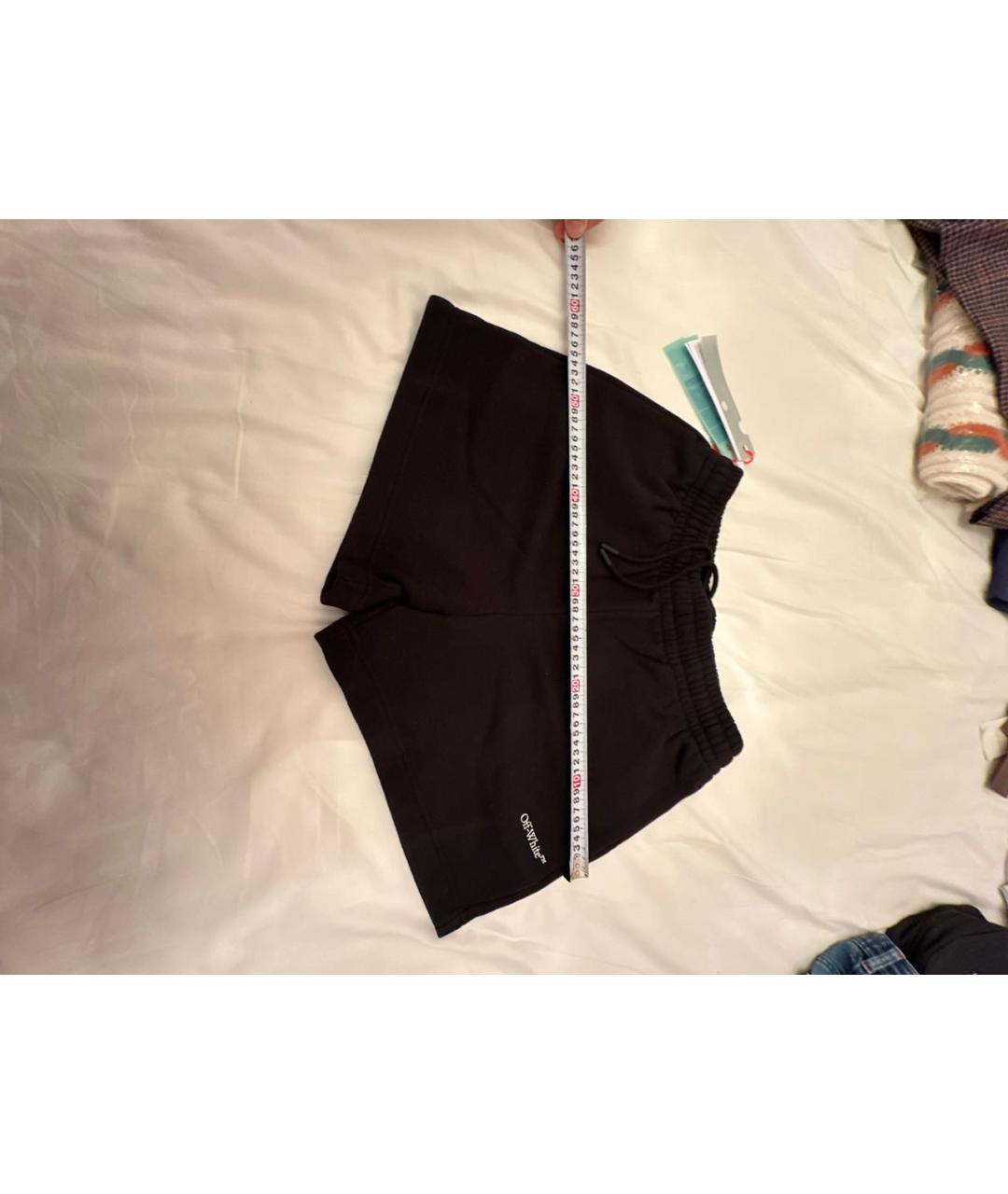 OFF-WHITE Черные хлопковые шорты, фото 5