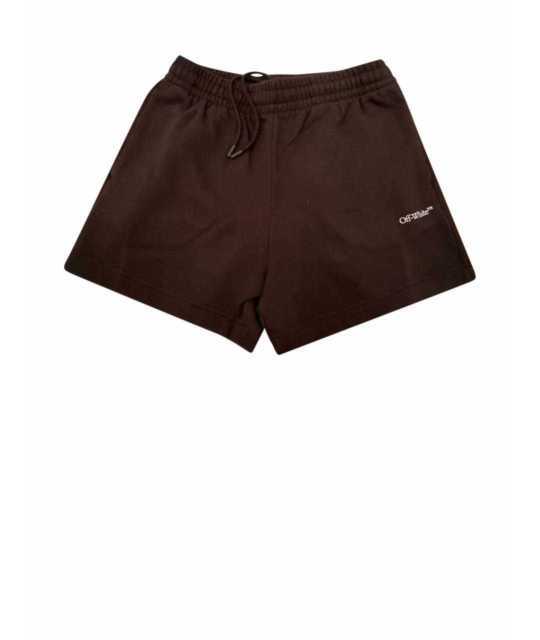 OFF-WHITE Черные хлопковые шорты, фото 1