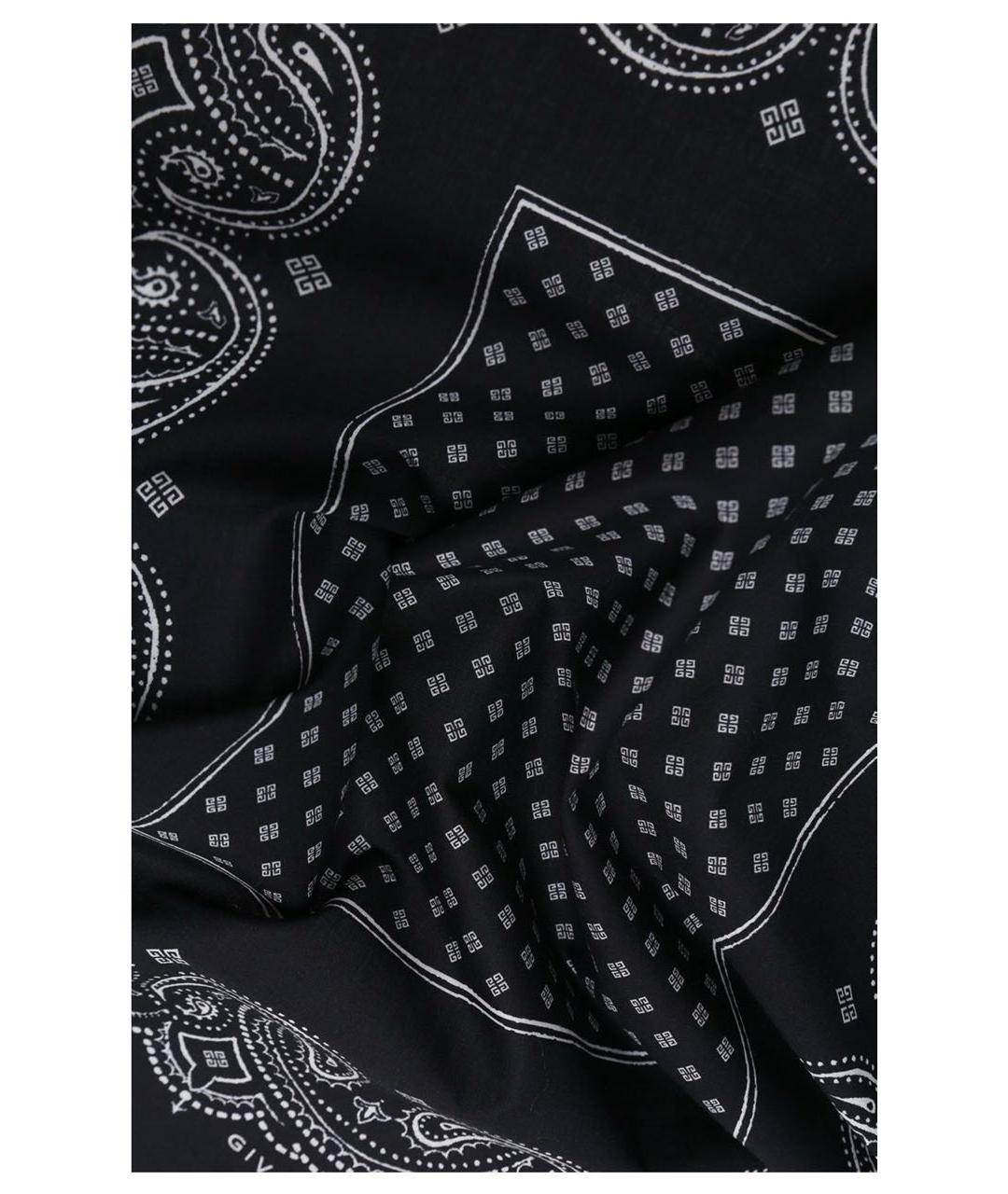 GIVENCHY Темно-синий тканевый платок, фото 2