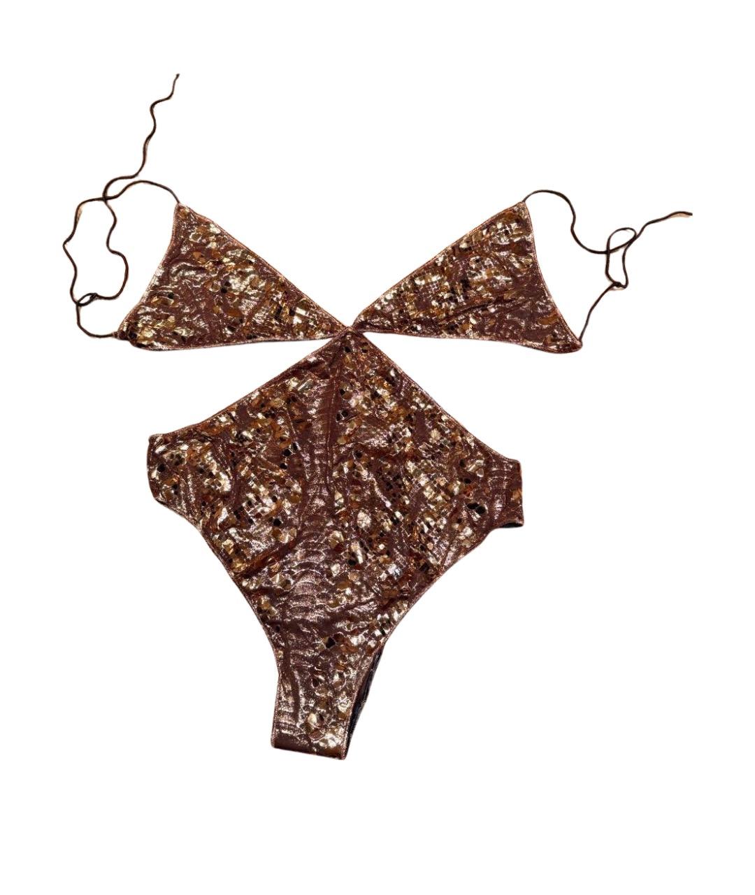 OSEREE Коричневый полиамидовый купальник, фото 1